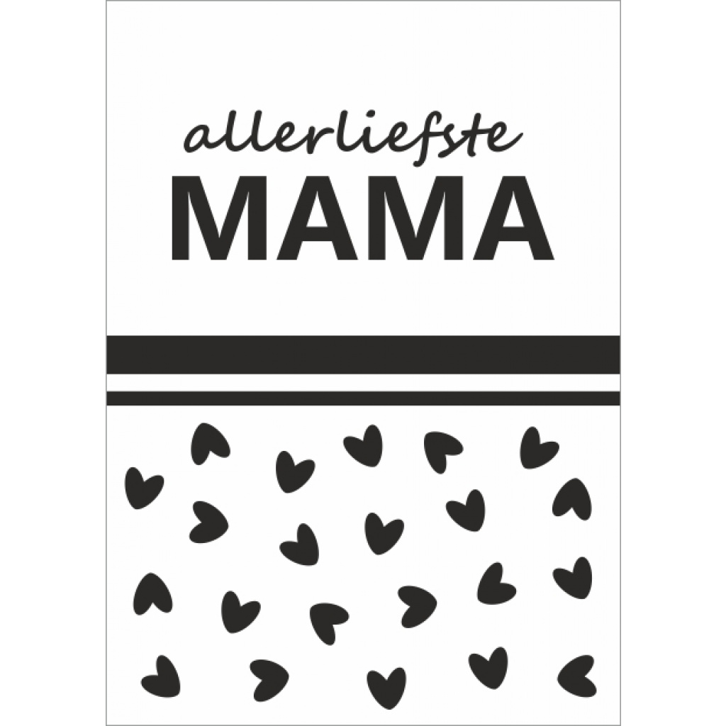 Wenskaart – allerliefste mama