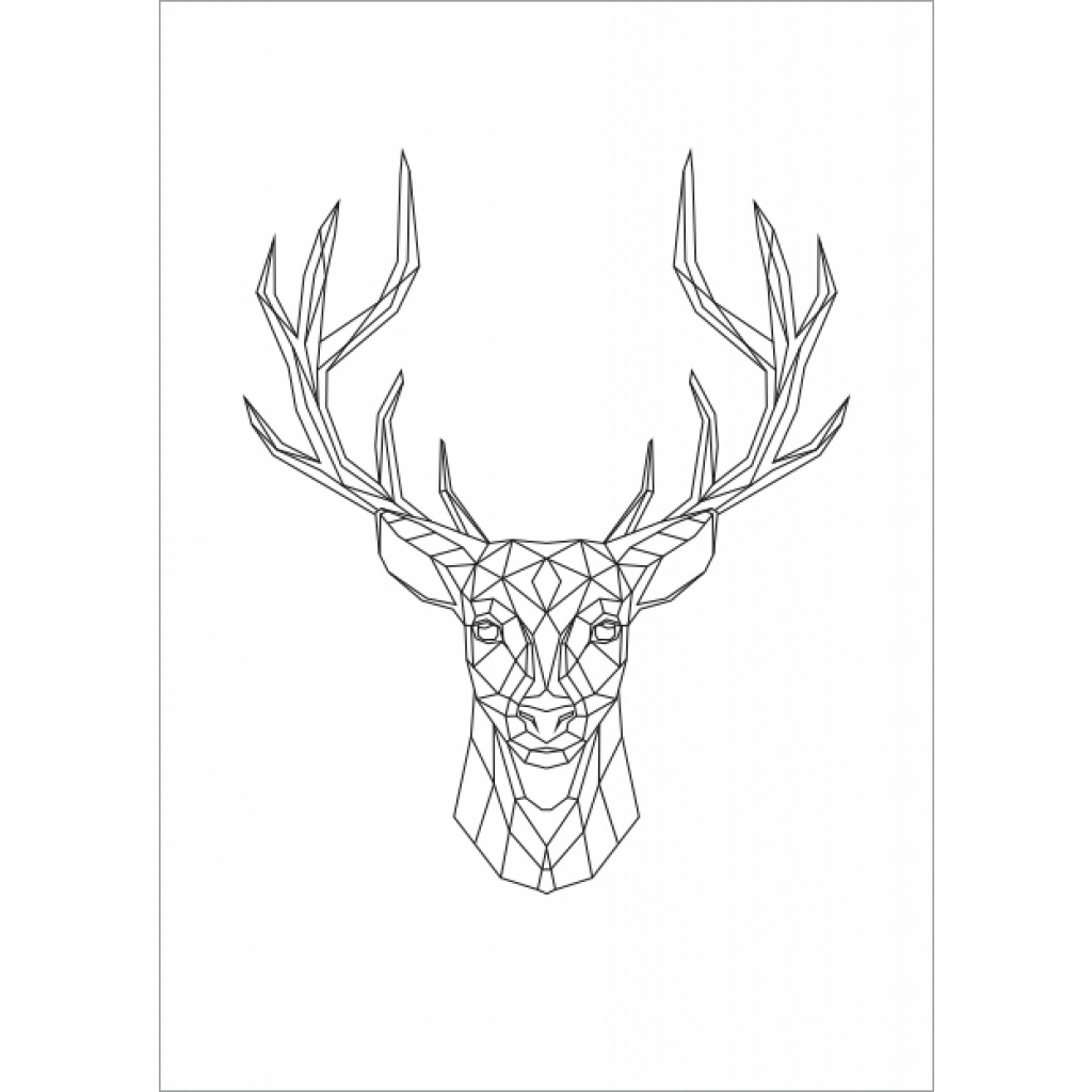 Wenskaart – hert
