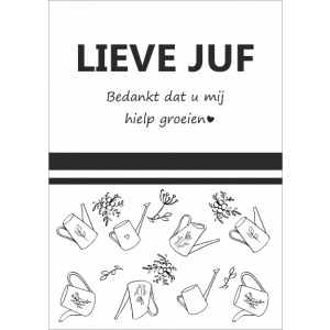 Wenskaart – Lieve juf