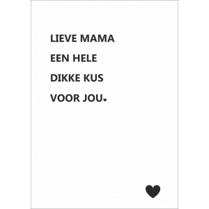 Wenskaart – lieve mama