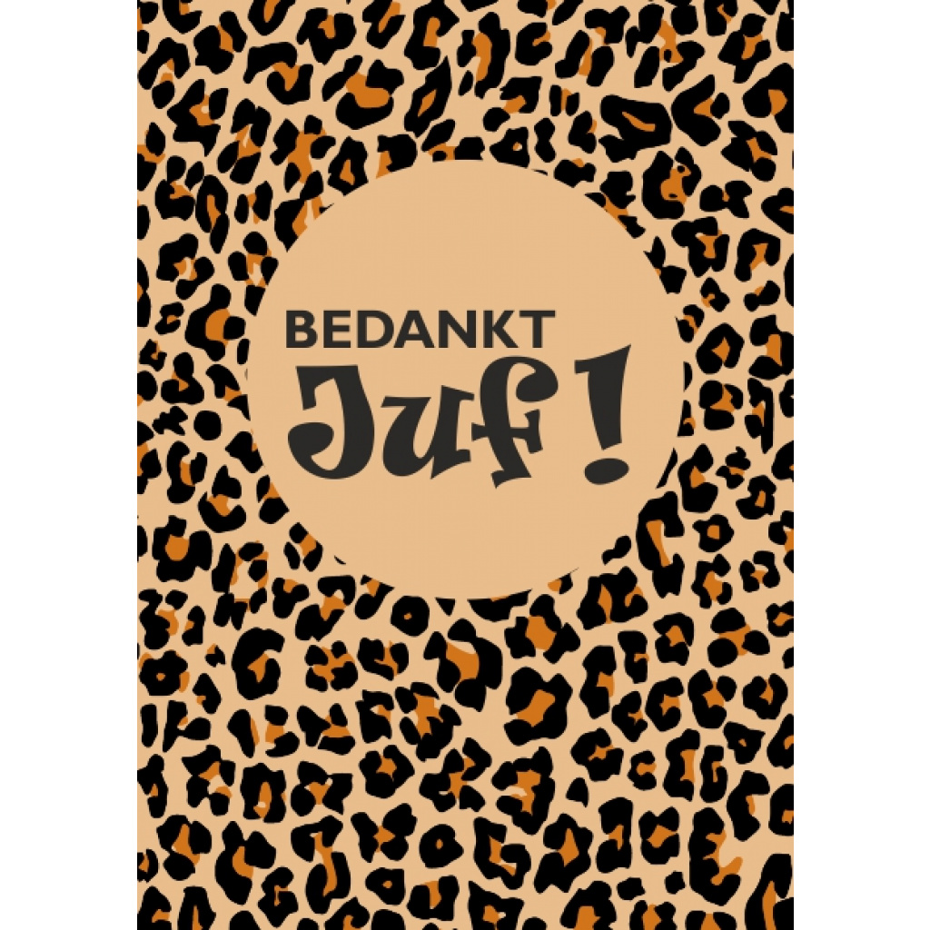 Wenskaart – Bedankt juf