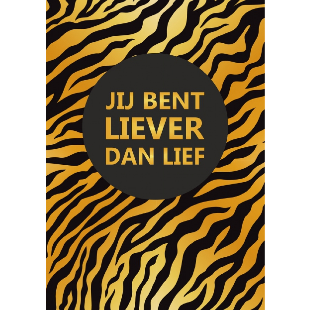 Wenskaart – liever dan lief