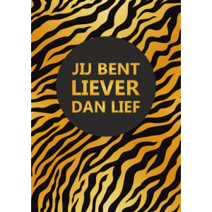 Wenskaart – liever dan lief