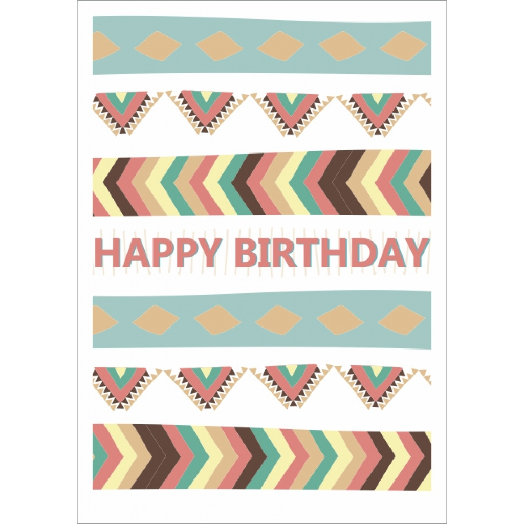Wenskaart – happy birthday