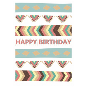 Wenskaart – happy birthday