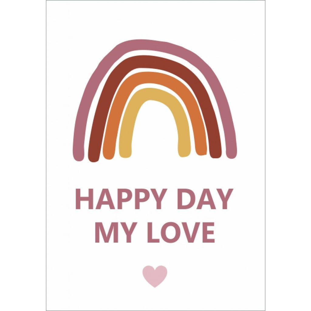 Wenskaart – happy day my love