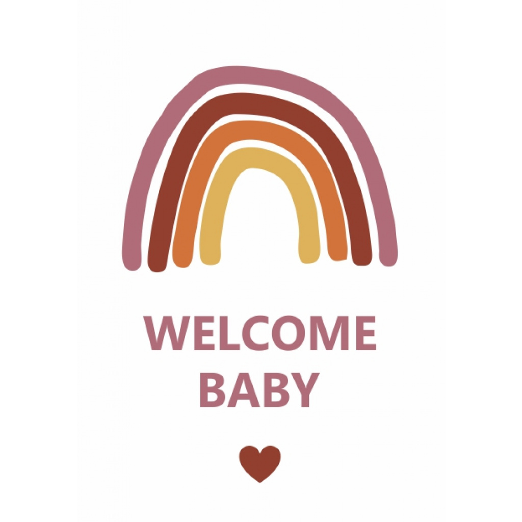 Wenskaart – welcome baby