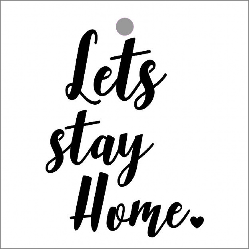 Cadeaukaartje – Lets stay home