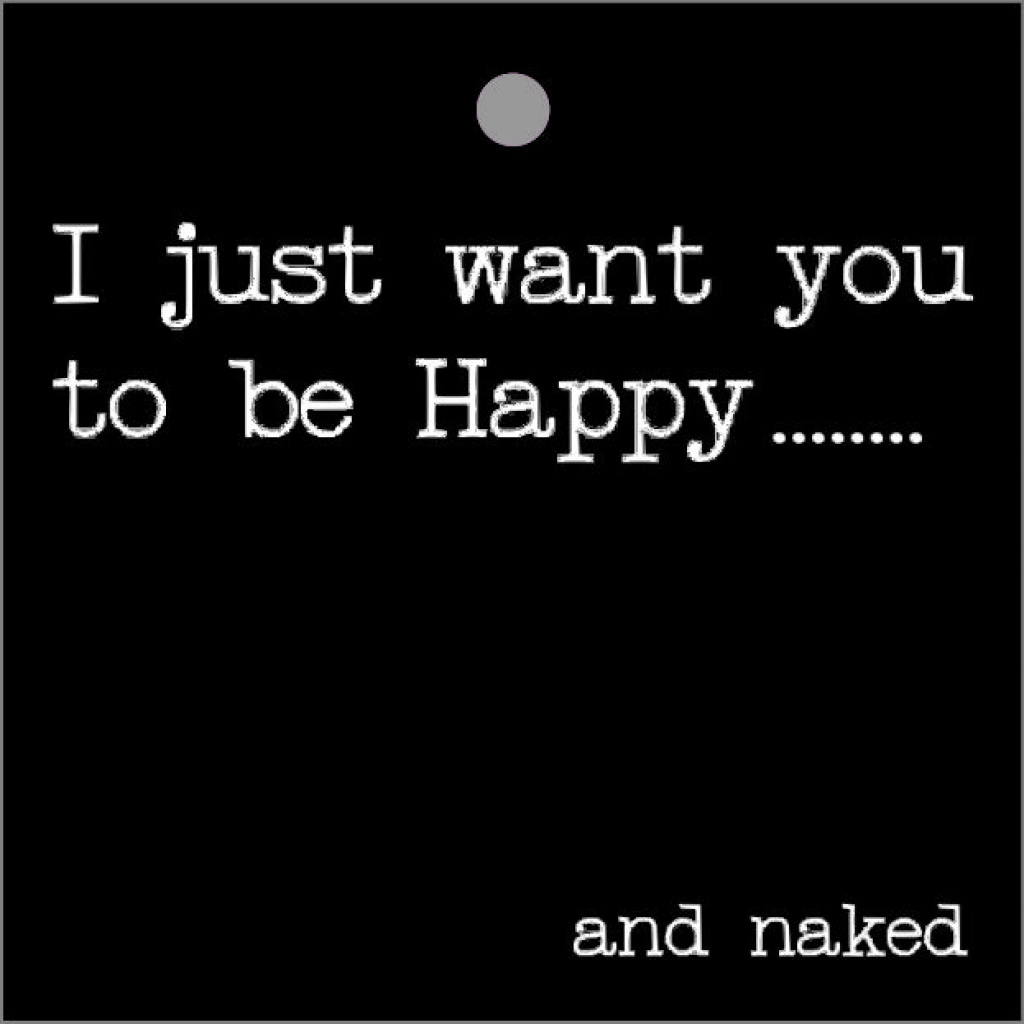 Cadeaukaartje – I just want to be happy