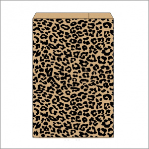 Vlak zakje panter – bruin 15 x 23 cm – 250 stuks