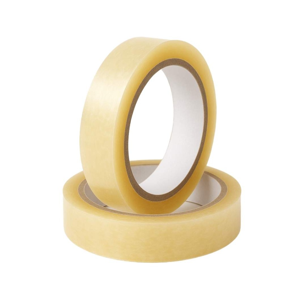 Plakband – 15 mm x 66 meter - Transparant PVC – Grote Kern