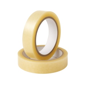 Plakband – 15 mm x 66 meter - Transparant PVC – Grote Kern
