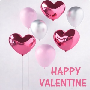 Cadeaukaartje – valentijnballonnen