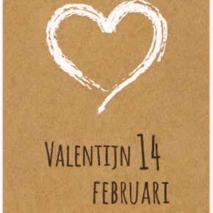 Cadeaukaartje – "Valentijn 14 februari"