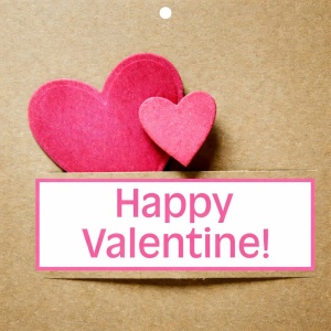 Cadeaukaartje – "Happy Valentine!"