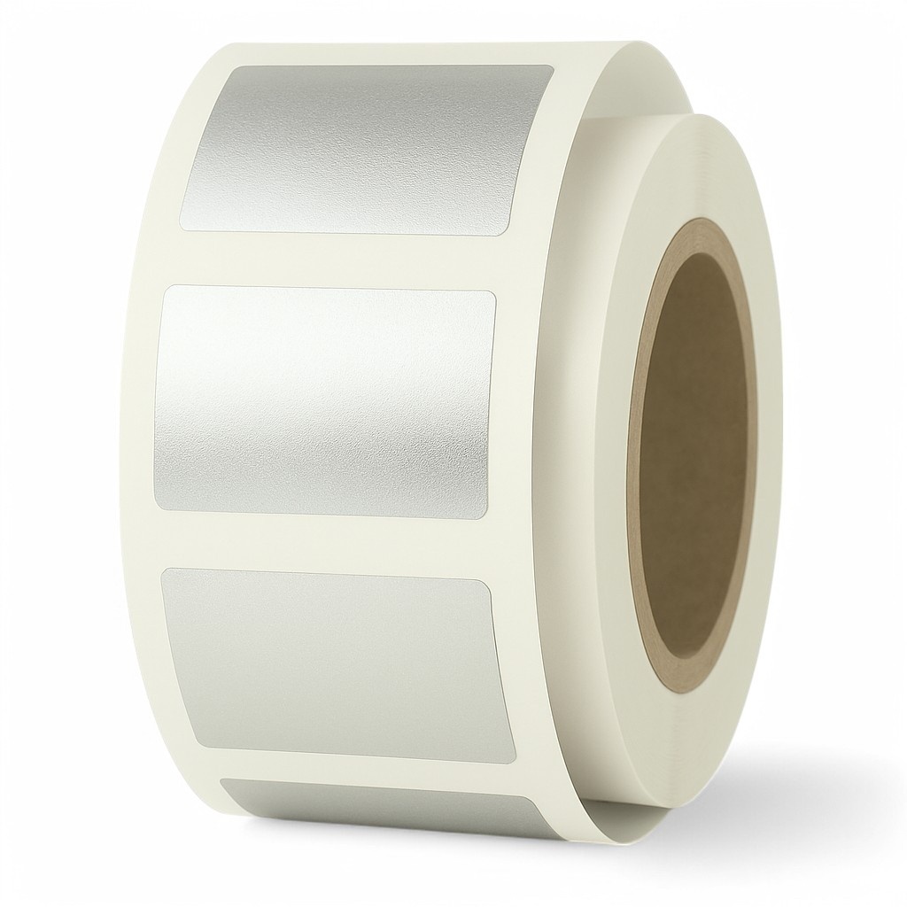Signaal Etiketten - 36x25mm - Glans Zilver - 1000 Stuks - Zelfklevend - Luxe Markering & Decoratie