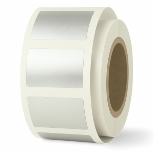 Signaal Etiketten - 36x25mm - Glans Zilver - 1000 Stuks - Zelfklevend - Luxe Markering & Decoratie