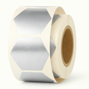 Markeer Etiketten - 6 Hoek (Hexagon) - Glans Zilver - 500 Stuks - Zelfklevend - Luxe Markering & Decoratie