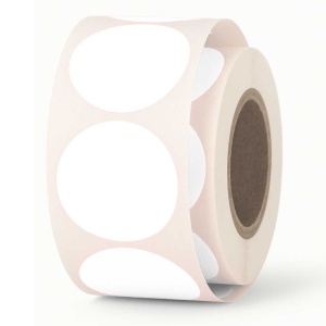 Signaal etiketten – Rond 35mm – wit