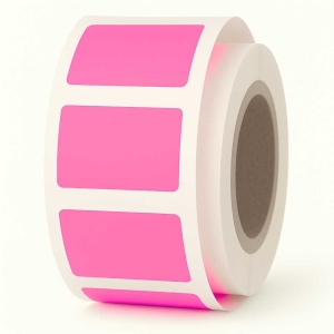 Signaal Etiketten - 36x25mm - Fluor Pink - 1000 Stuks - Zelfklevend - Opvallende Markering & Decoratie