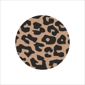 Stickers - Panterprint - Kraft - Rond 40mm - 250 Stuks - Etiketten - Sluitzegel - Trendy Dierenprint Stickers