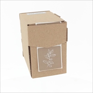 Stickers - Takje - Kraft - 39x39mm - 250 Stuks - Etiketten - Sluitzegel - Natuurlijke en Sfeervolle Stickers