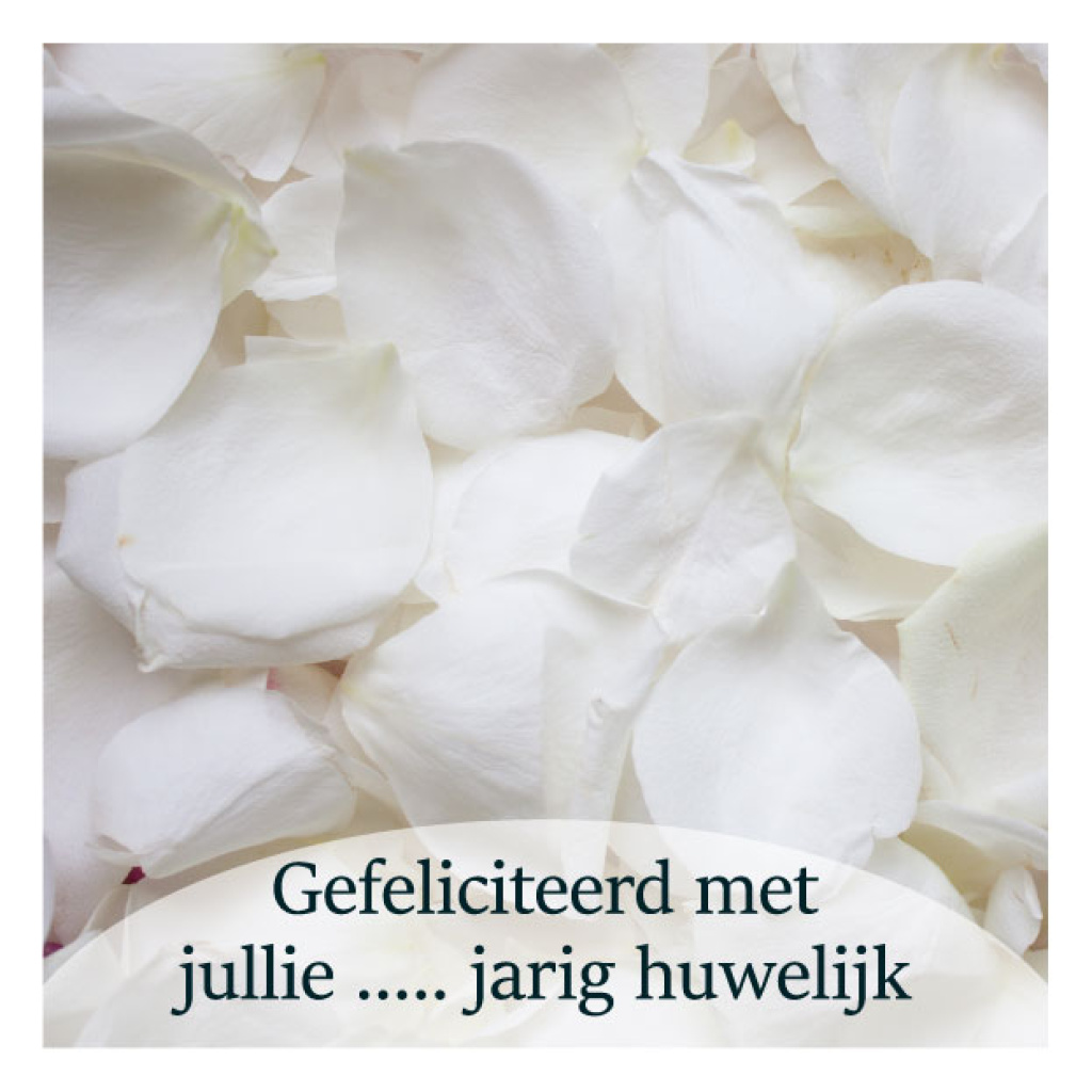 Cadeaukaartje – gefeliciteerd met jullie … jarig huwelijk
