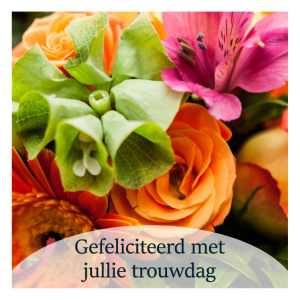 Cadeaukaartje – gefeliciteerd met jullie trouwdag