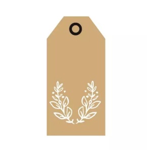 Cadeaukaartje – blanco – kraft