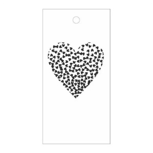 Cadeaukaartje – blanco – hart