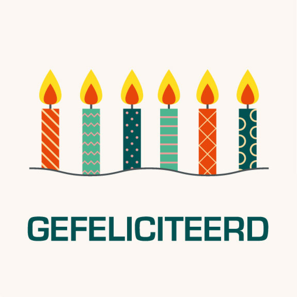Cadeaukaartje – gefeliciteerd