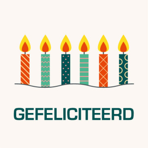Cadeaukaartje – gefeliciteerd