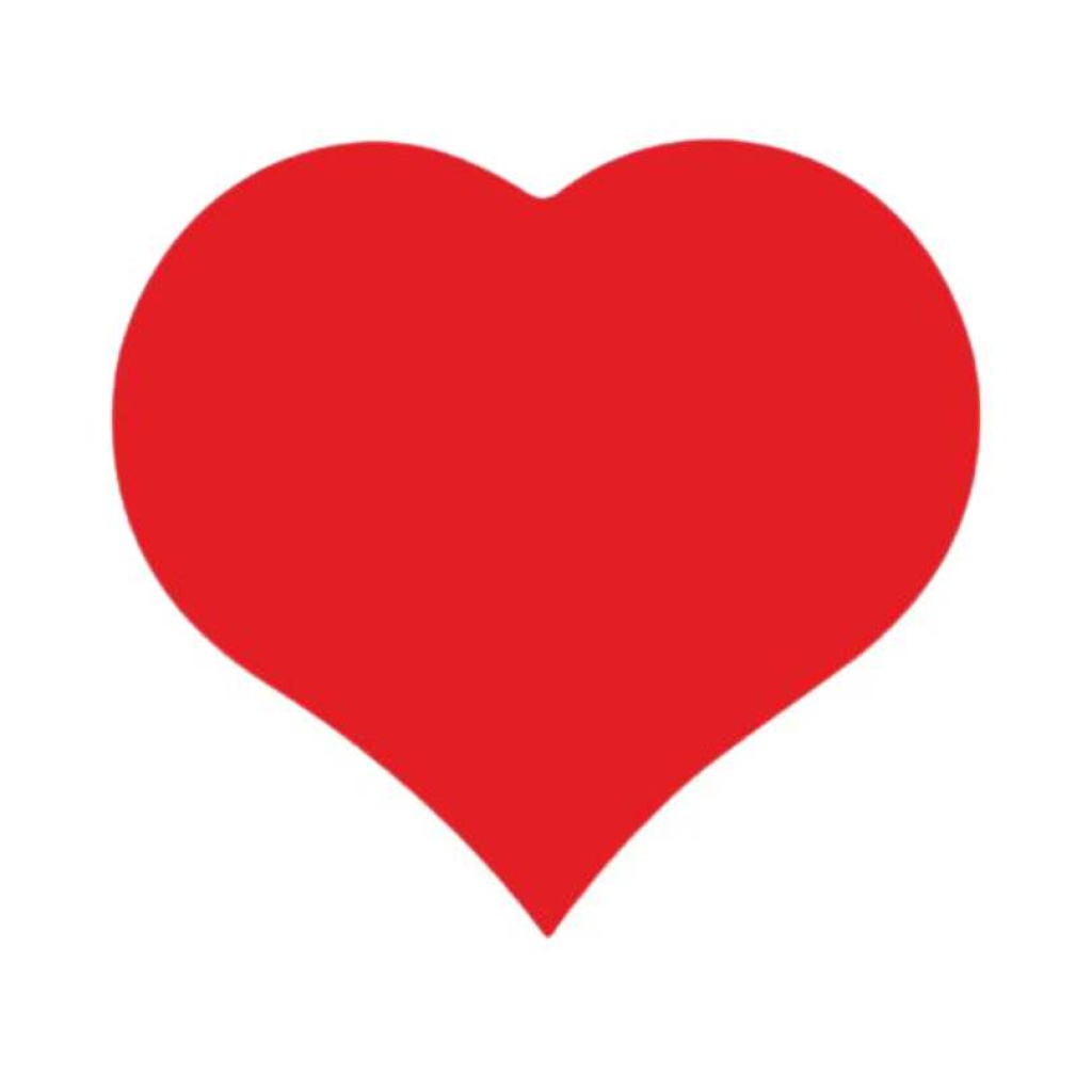 500x - Hart groot rood - Etiketten - Sluitzegel - Feestelijke hartjesstickers