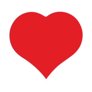 500x - Hart groot rood - Etiketten - Sluitzegel - Feestelijke hartjesstickers