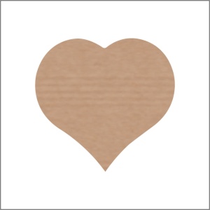 Stickers - Hart XXL Kraft - 250 Stuks - Etiketten - Sluitzegel - Extra Grote Hartjesstickers - Natuurlijk & Stijlvol