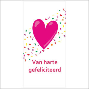 Cadeaukaartje – van harte gefeliciteerd