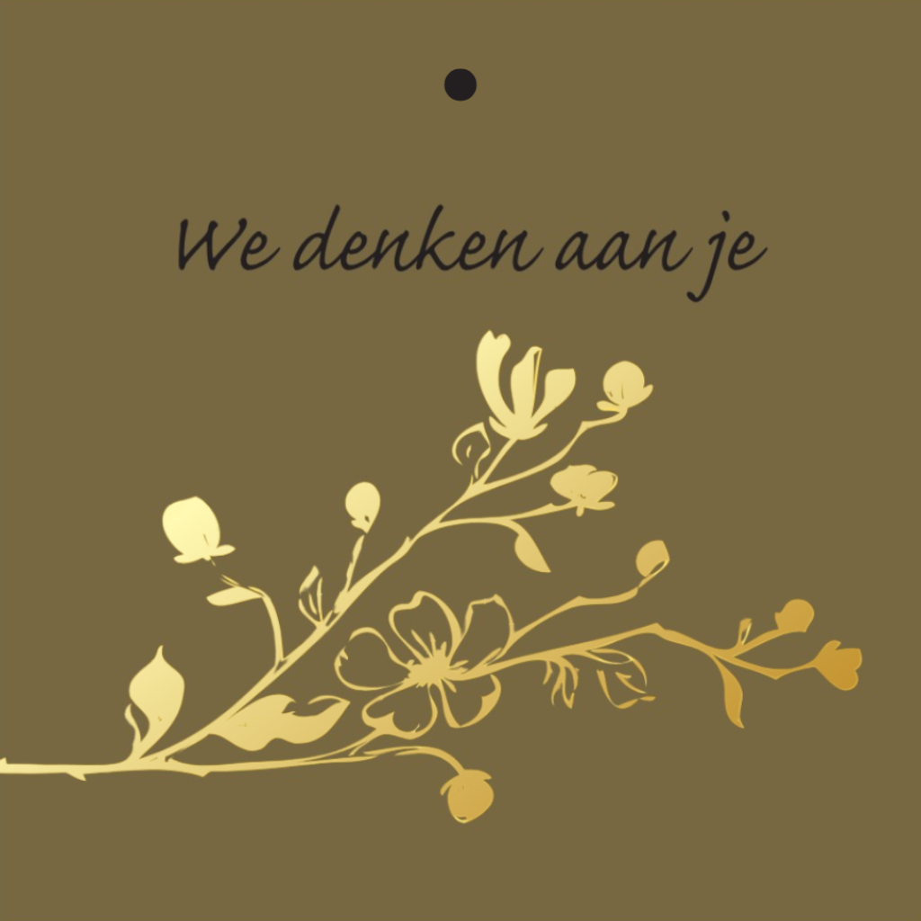 Cadeaukaartje – “We denken aan je”
