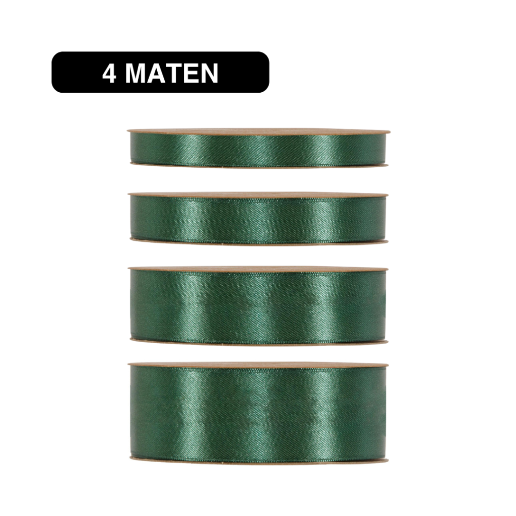 Double Satin Classic – Donker Groen – 50m – Lint