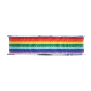 Regenboog lint – 25mm x 20 meter