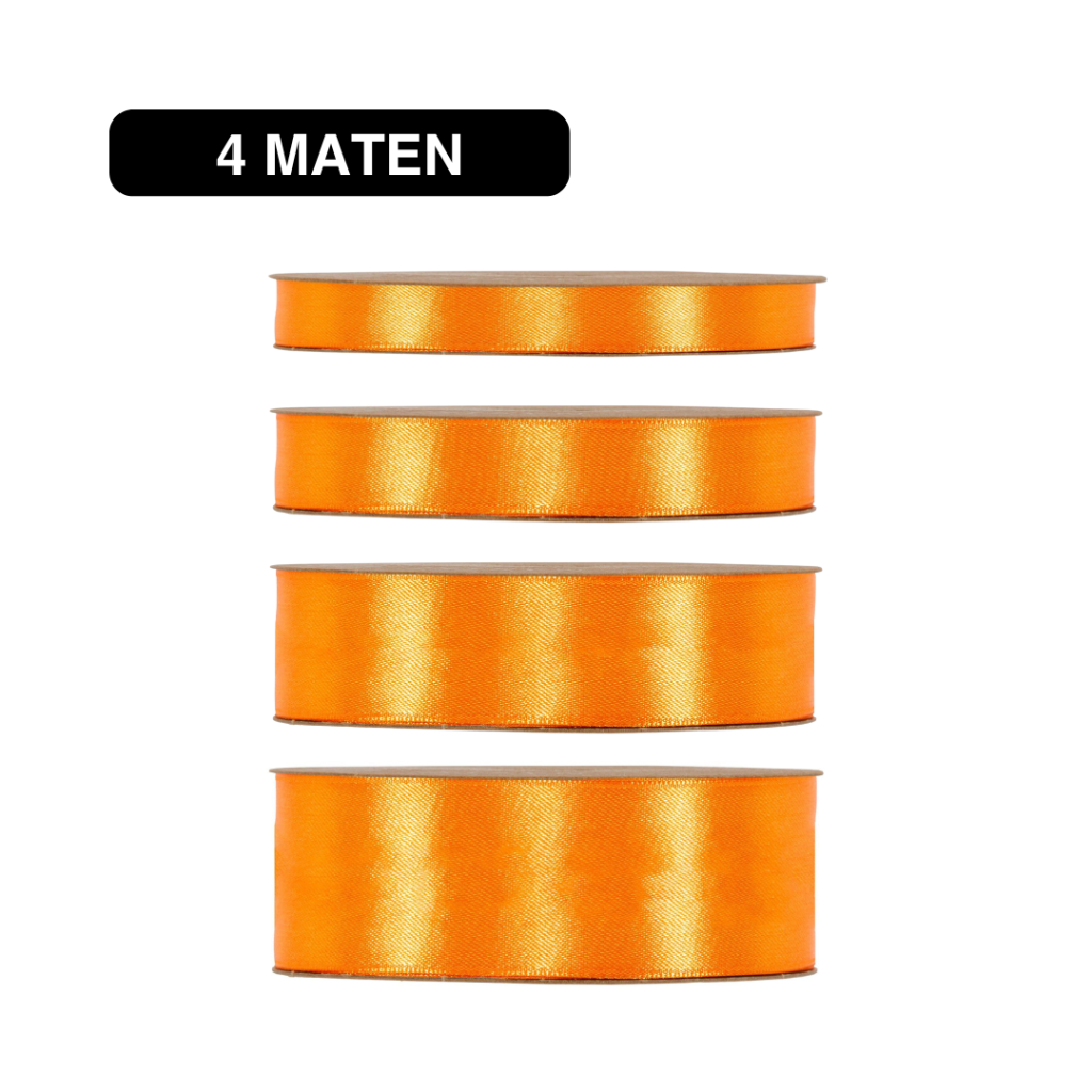 Double Satin Classic – Oranje – 50m – Lint