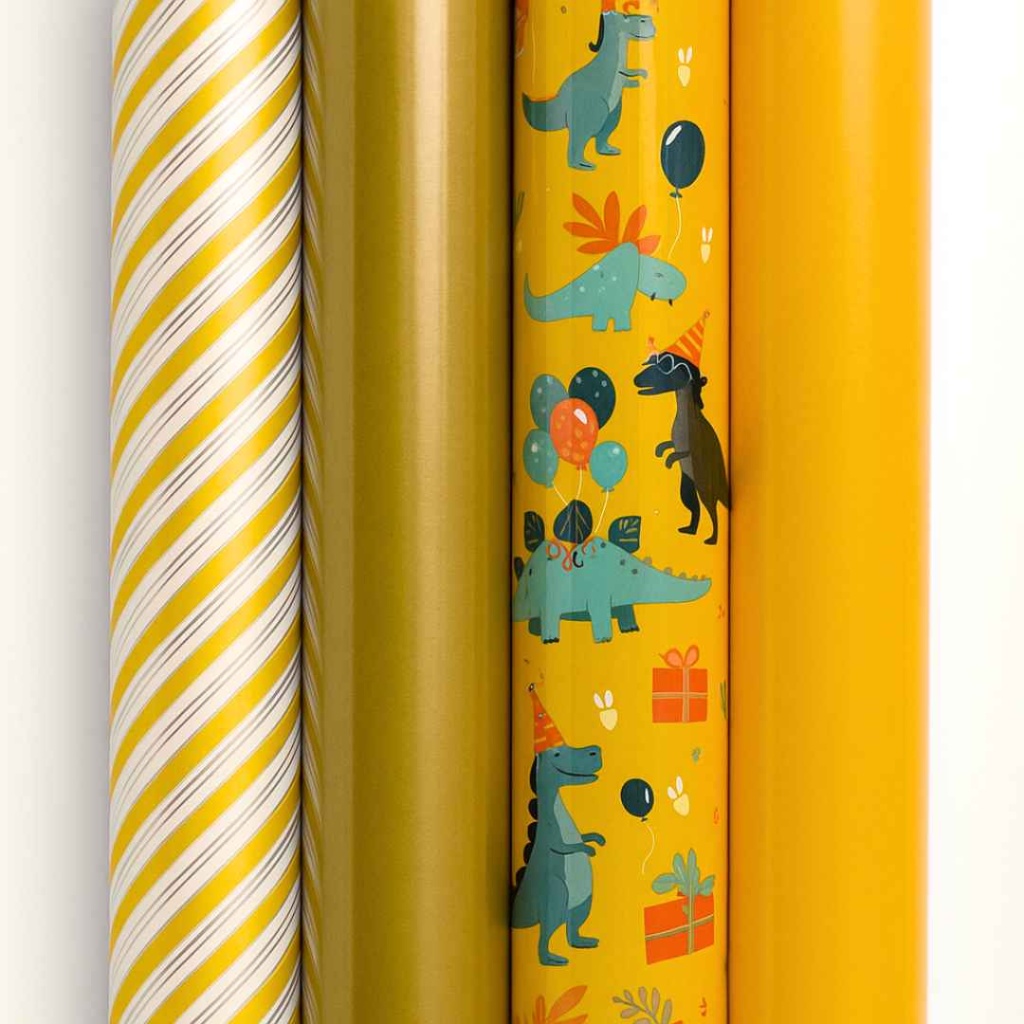 Cadeaupapier Set DinoGlow
