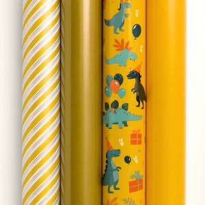 Cadeaupapier Set DinoGlow