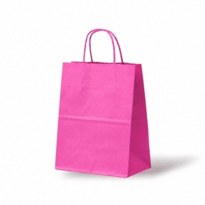 Papieren Tas (M) – Pink / Roze – 50 Stuks  - 23x12x30cm