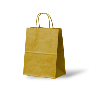 Papieren Tas (M) – Goud – 50 Stuks - 24x12x31cm