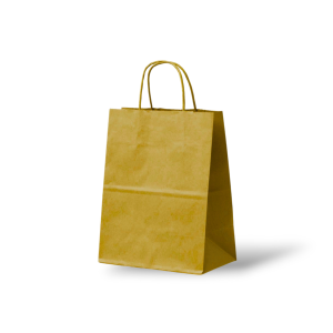 Papieren Tas (S) – Goud – 50 Stuks - 18x8x24 cm