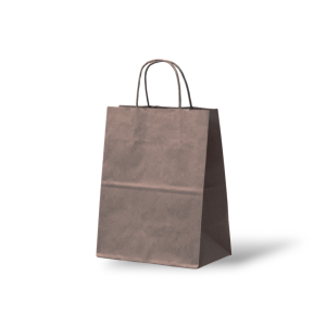 Papieren Tas (S) – Chocolade Bruin – 50 Stuks - 18x8x24 cm