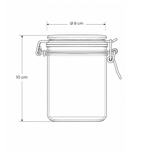 Pot met beugelsluiting – 250 ml