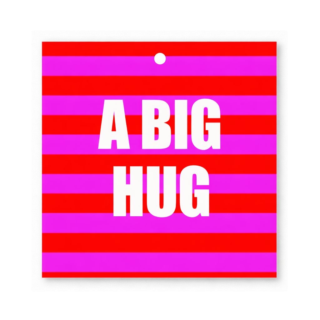 Cadeaukaartje Neon – “A big hug”