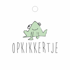 cadeaukaartje – Opkikkertje