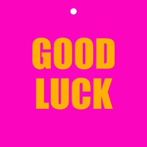 Cadeaukaartje – Neon “Good Luck”